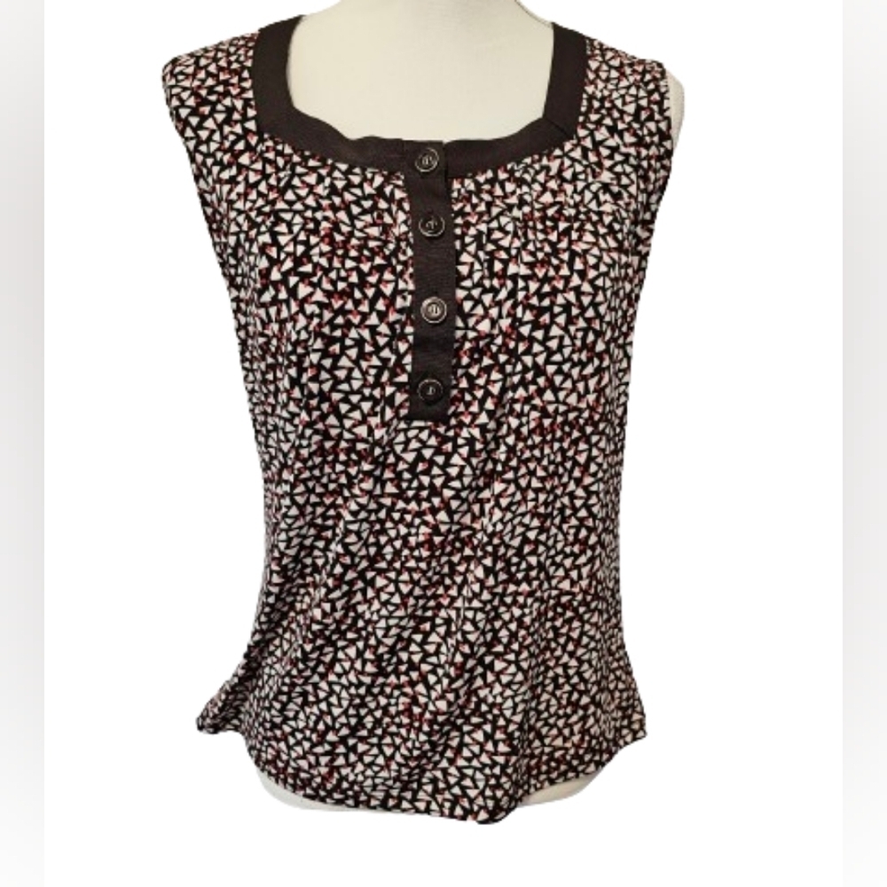 New York & Company Sleeveless Square Neckline Blouse Women's Size Small NWOT